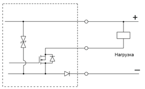 Схема выхода NPN