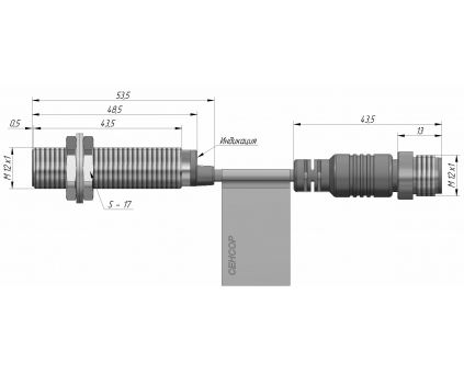 Индуктивный датчик ВБИ-М12-46УР-1111-С