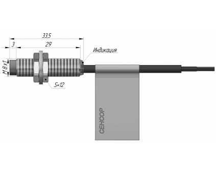 Индуктивный датчик ВБИ-М08-32У-2122-С
