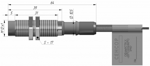 ДВИ-М12-39С-2130-Х.2 Индуктивный датчик NAMUR