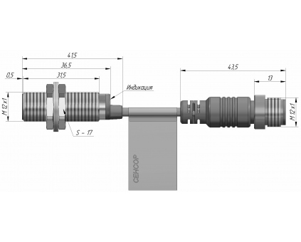 Индуктивный датчик ВБИ-М12-34УР-1123-С