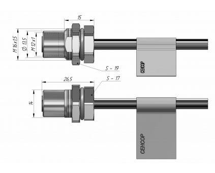 Разъем блочный Б15-12ТР.2