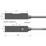 Индуктивный датчик ВБИ-П12В-45У-1112-С