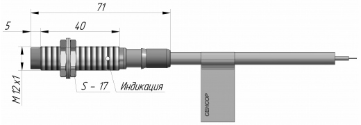 Индуктивный датчик ВБИ-М12-39С-2112-С.9