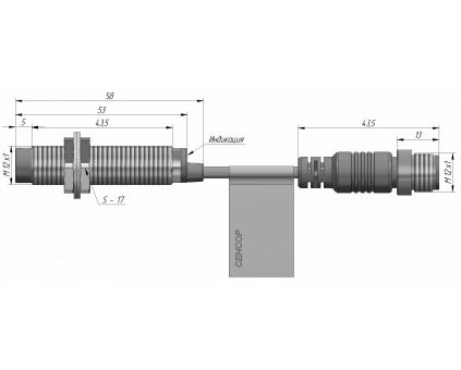 Индуктивный датчик ВБИ-М12-51УР-2123-С