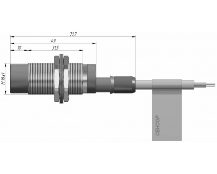 Индуктивный датчик ВБИ-М18-44С-2113-С