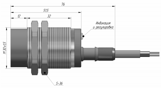 Индуктивный датчик ВБИ-М30-49С-2113-СА.51