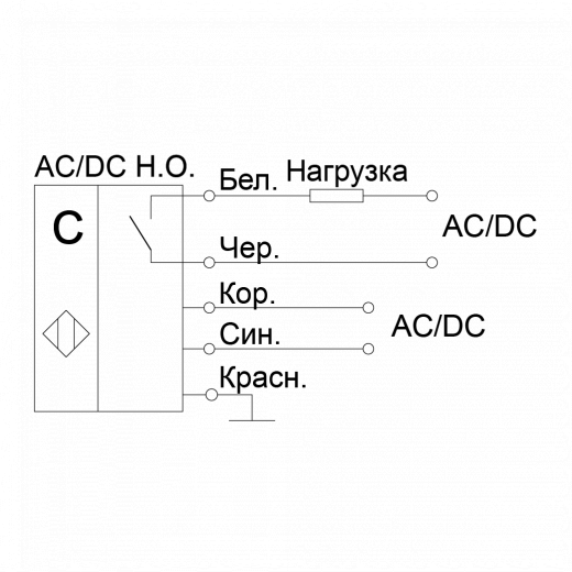 С-AC-DC-NO-relay