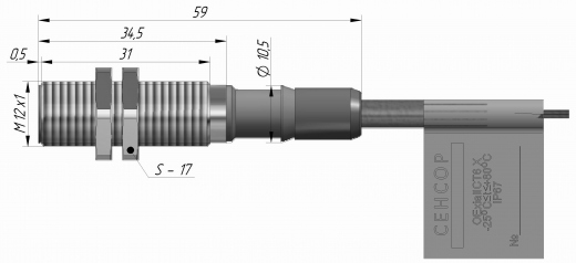 ДВИ-М12-34С-1130-Х.2 Индуктивный датчик NAMUR