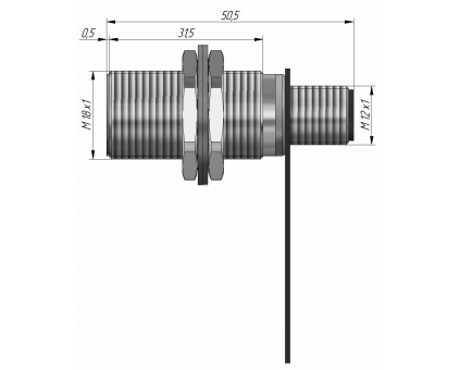 Индуктивный датчик ВБИ-М18-34Р-1123-С