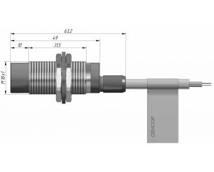 Индуктивный датчик ВБИ-М18-44В-2113-С